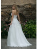 Sweetheart Neck Beaded Ivory Lace Tulle Wedding Dress With Jacket